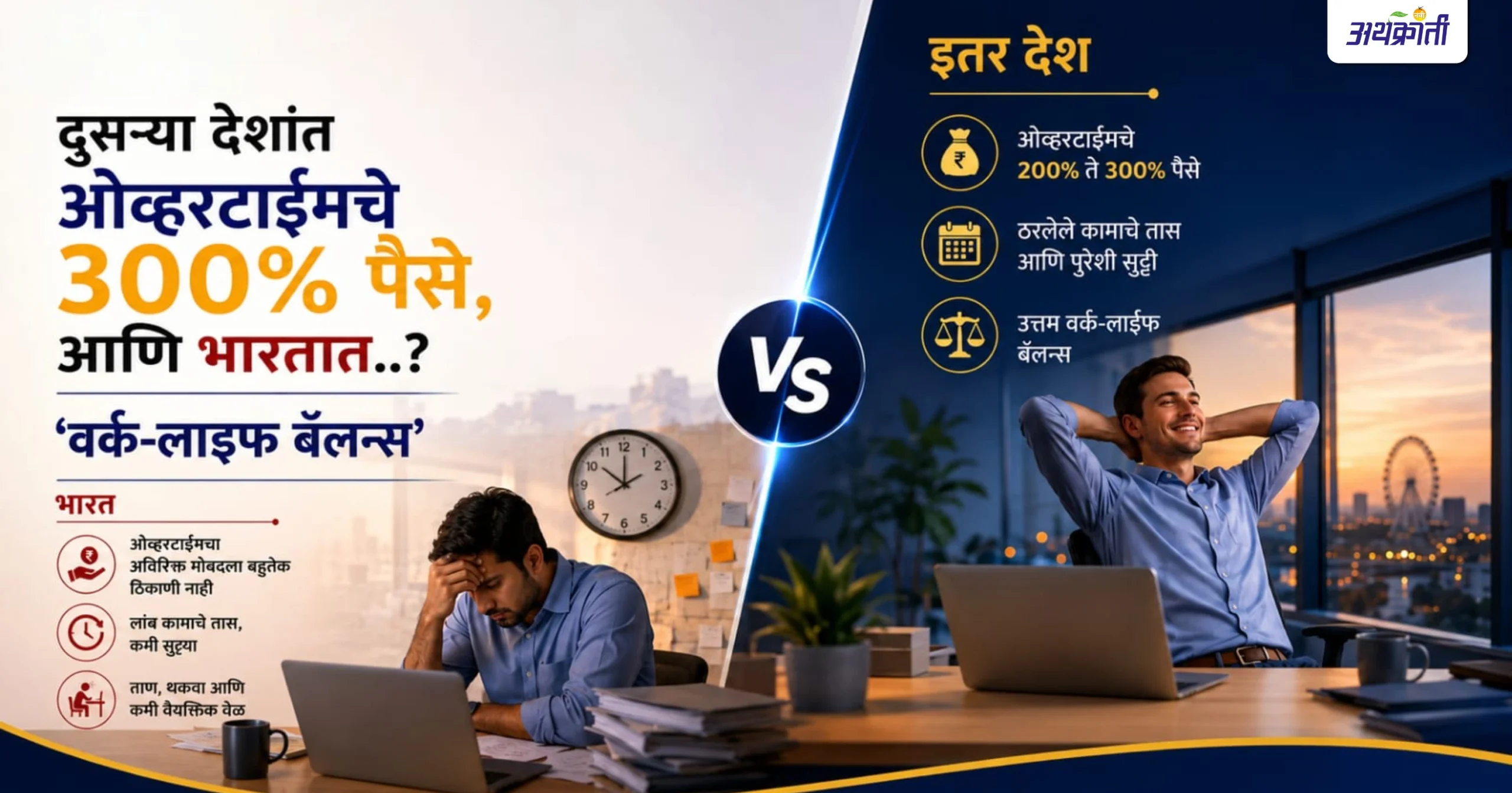 Work Life Balance: आपण जगण्यासाठी काम करतोय की कामासाठी जगतोय?